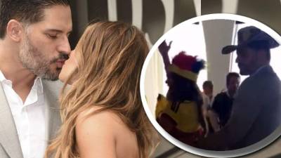 Sofía Vergara con su novio Joe Manganiello.