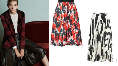 Si quieres darle un aire más formal puedes lucir la falda con una camisa blanca y unas zandalias más estilizadas. También se pueden usar con botines.