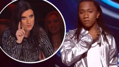 A Laura Pausini no le gustó la actitud de Aaron Bodden.