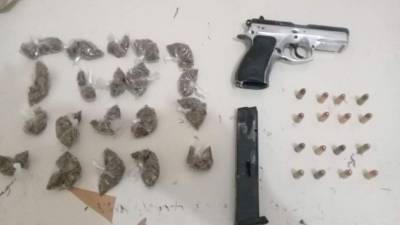 Decomiso de droga y armas en El Progreso, Yoro.