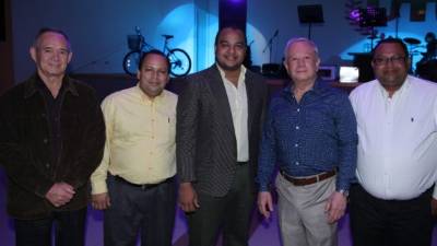 Roberto Cáceres, Enrique Chavarría, Jamil Toro, Roger Valladares y Adalid Medina