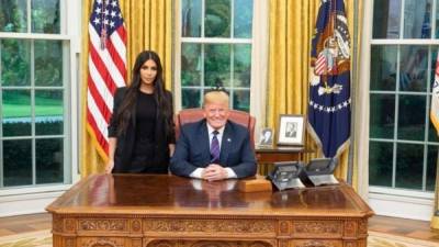 Kim Kardashian se reunió con Donald Trump para discutir la reforma carcelaria de los Estados Unidos. Foto Twitter