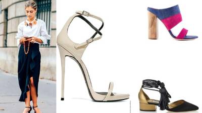 Las flats con punta, con o sin tiras, y los mules despuntados o calados son algunos de los estilos de moda.