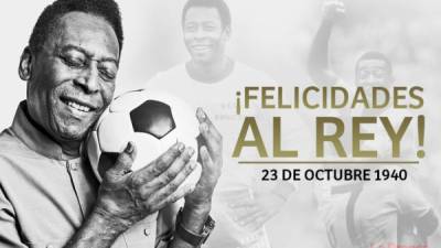 Pelé, el rey del fútbol.