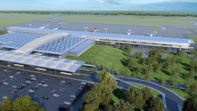 Arte conceptual de cómo lucirá la terninal de Palmerola cuando el proyecto esté concluido.