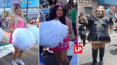 La comunidad LGTBI+ también se sumó este 15 de septiembre a los desfiles de las fiestas patrias, con al menos dos grupos: uno de pomponeras y otro de palillonas.