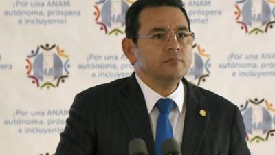 El presidente Jimmy Morales enfrenta una crisis por denuncias en su contra.