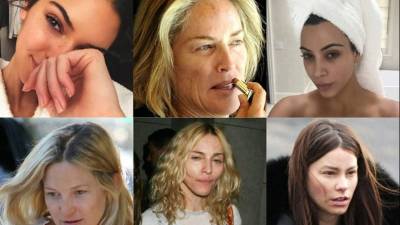 Bellas y famosas. Así lucen las estrellas sin maquillaje.