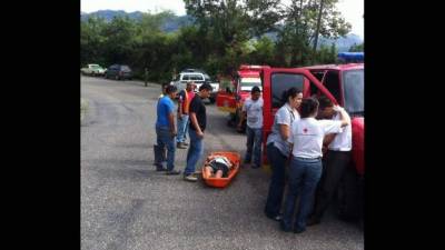 Escena donde fueron atendidos más de 20 heridos por el accidente en San Juan de Opoa.