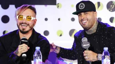 Los cantantes J. Balvin y Nick Jam. Foto archivo