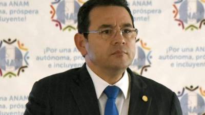 El presidente Jimmy Morales.