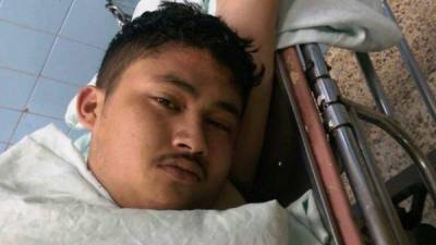 Antoni Misael Lemus Aguilar fue llevado al hospital tras salir herido en el enfrentamiento con la policía.