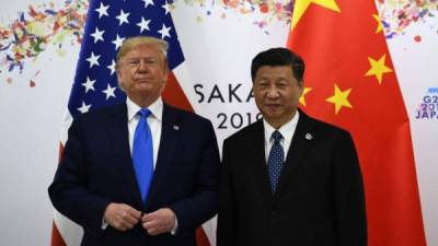 Xi Jinping, mandatario de China junto a Donald Trump, presidente de Estados Unidos.