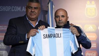Jorge Sampaoli ha sido presentado como nuevo seleccionador de Argentina. Foto AFP