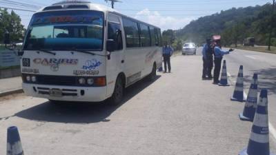 El bus atacado cubre la ruta San Pedro Sula - Puerto Cortés.