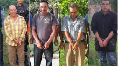 Estas personas fueron detenidas en diferentes municipios del departamento de Comayagua.