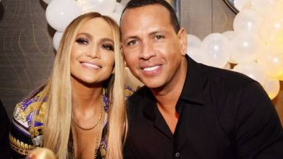 Jennifer López y Alex Rodríguez.