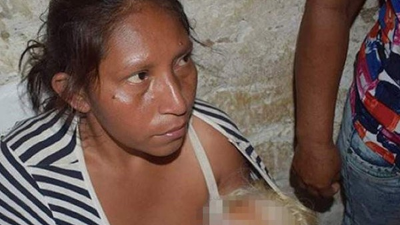 La tía del menor sostenia el cuerpo en sus brazos, aferrada a que siguiera con vida.