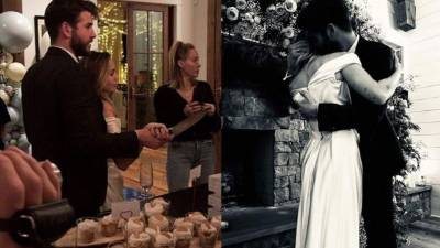 En sus redes sociales la cantante confirmó los rumores de que se había casado en secreto con el actor en víspera de Navidad.