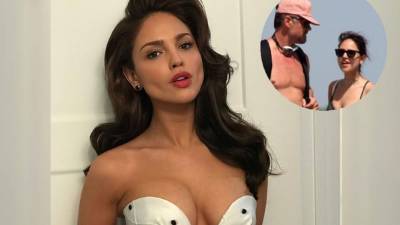 La actriz mexicana no pudo escapar al lente indiscreto de los paparazzis que la retrataron al natural mientras pasaba un día en la playa junto a su nuevo amor Josh Duhamel.