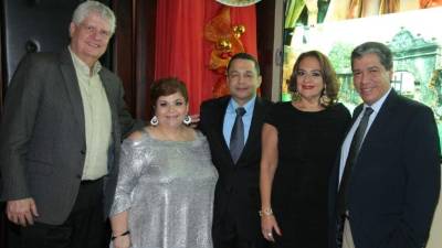 Eugenio Treviño, Jessica Reina, Raúl Barahona, María Elena López y Orlando Corredor.