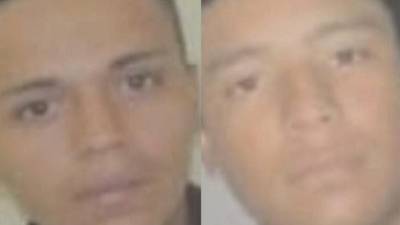 Imágenes de archivo de los dos pandilleros condenados por el este triple crimen.