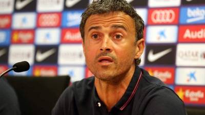 Luis Enrique demostró que no es amigo de los medios de comunicación.