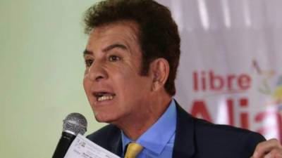 Salvador Nasralla, candidato de la Alianza de Oposición.