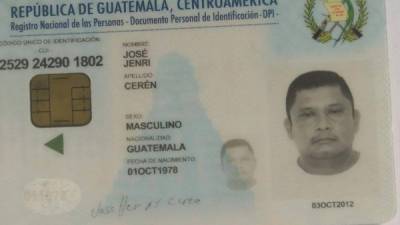 Identidad de José Jenri Cerén, chapín que ahora enfrenta la justicia por no justificar procedencia de dinero.