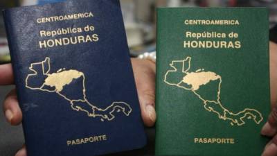 Un pasaporte hondureño.