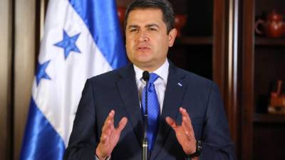 El presidente de Honduras, Juan Orlando Hernández.