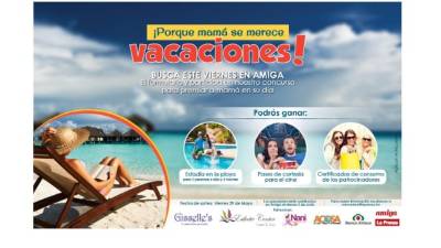 Porque mamá se lo merece todo, participa en la mega promoción de tu revista Amiga de diario La Prensa y llévala a disfrutar un fin de semana de lujo.