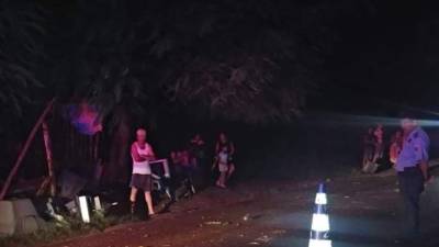 El hecho fue en la calle principal de San Manuel.