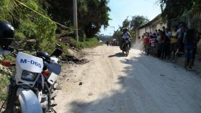 La víctima fue encontrado envuelto en un saco azul.