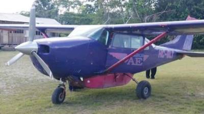 La avioneta ofrecía el servicio de taxi aéreo.