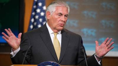 El secretario de Estado de EUA, Rex Tillerson. AFP