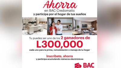Esta campaña de ahorro aplica para clientes actuales y nuevos a nivel nacional con cuentas de ahorro BAC Credomatic: Crece, Gold y Platinum, ya sea en lempiras o dólares.