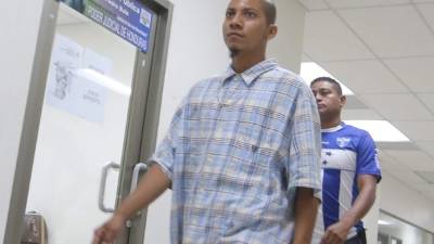 Héctor Josué Díaz Escobar en los tribunales sampedranos.