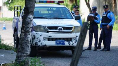 Agentes policiales tomaron datos del hecho.