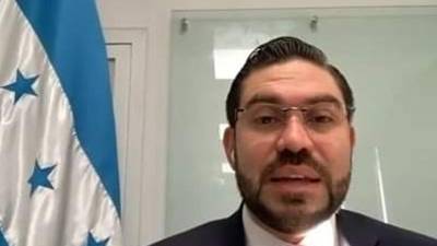 Jorge Cálix presidió este martes la primera legislatura de manera virtual.