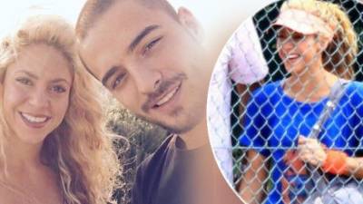 La barranquillera Shakira, de 39 años, compartió una fotografía al lado de su joven compatriota Maluma de 22.