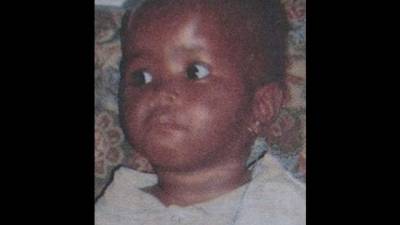 Una fotografía de la inocente bebé de tres meses.