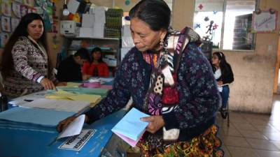 La empresaria y ex primera dama, Sandra Torres, lideraba los conteos iniciales de la primera vuelta de las elecciones presidenciales del domingo en Guatemala. Foto: AFP.