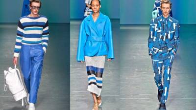 Las colecciones masculinas y femeninas tienen una mezcla exquisita entre la tradición y lo moderno, que se tiñe de tonos sorprendentes como el azul piscina, el amarillo claro, el azul océano o el rojo intenso.