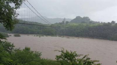 En Choluteca el nivel del caudal de los ríos ha aumentado.