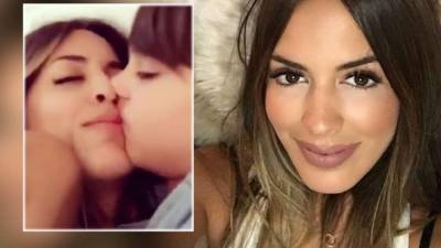 Shannon de Lima con su hijo.