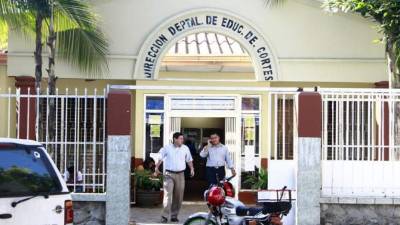 Dirección Departamental de Educación en Cortés. Foto archivo