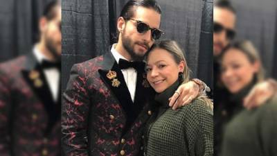 Maluma y su madre Marlli Arias.