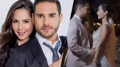 Carmen Villalobos y Sebastián Caicedo celebraron su boda en su natal Colombia.