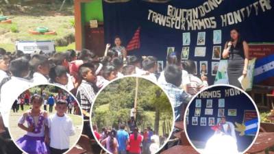 Docentes de Yamaranguila organizan actividades civicas para que participen padres e hijos en las mismas.